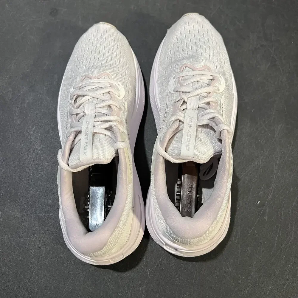 Brooks Ghost Max Running Shoes Womens 10 White DNA Loft Road Cushioned Sneakers